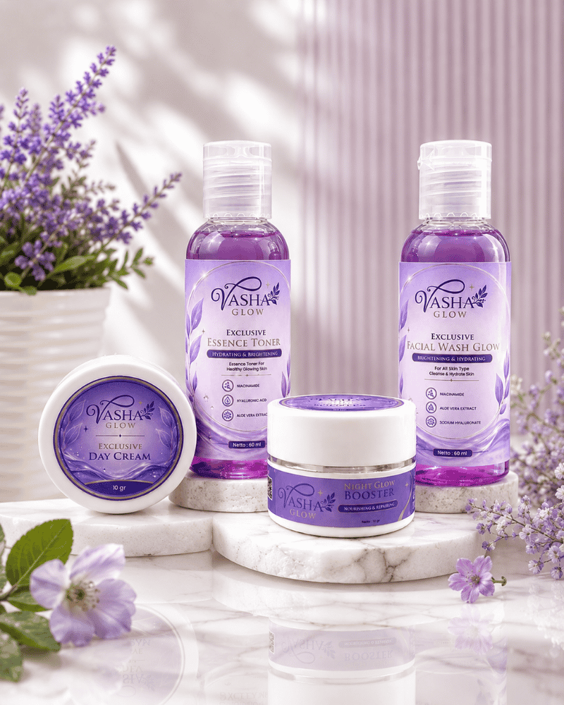 Produk studi kasus Vasha Glow Exclusive Skincare Series